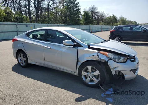 2013 Hyundai Elantra Gls from USA, damaged, VIN 5NPDH4AE4DH306929